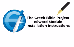 A featured image representing the Greek Bible Project and eSword