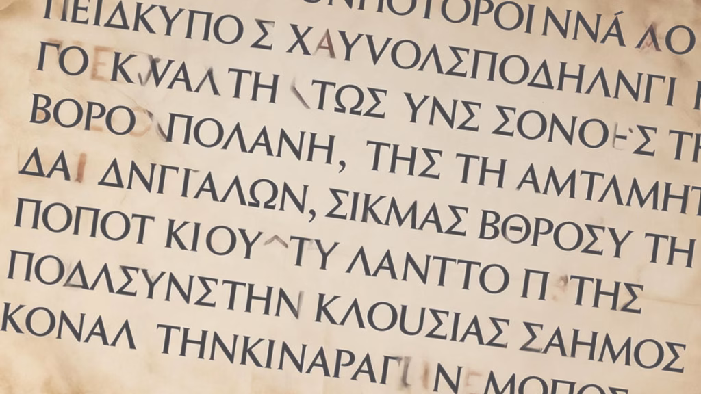 An ancient Greek Bible codex written in a traditional manuscript style on aged parchment.